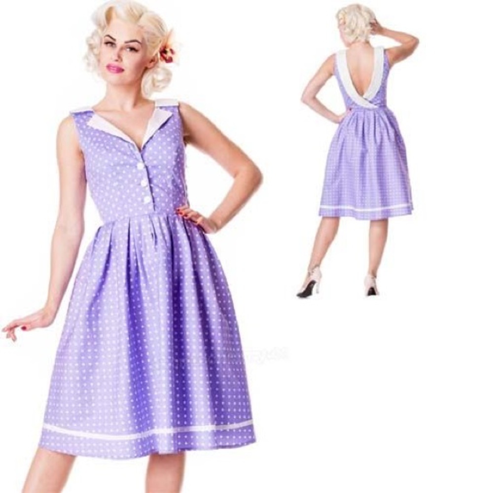 Hell Bunny Lilac Karen Dress